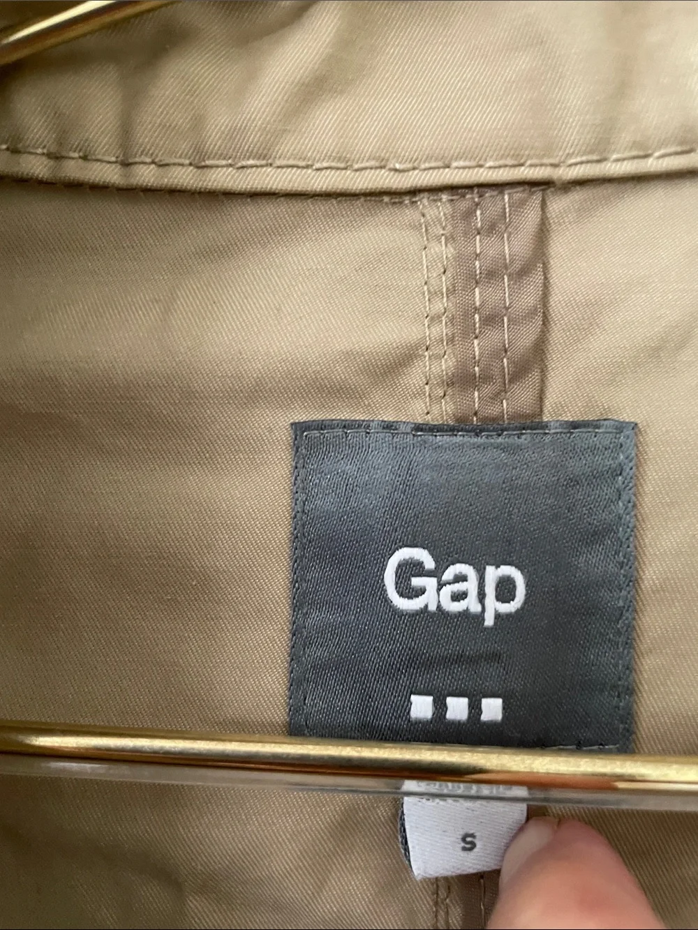 GAP Lightweight Beige-khaki Trench Coat